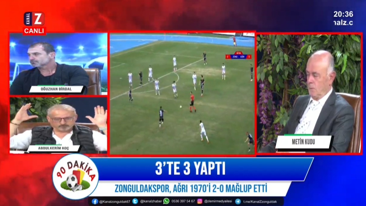 ZONGULDAKSPOR, AĞRI 1970’İ 2-0 MAĞLUP ETTİ