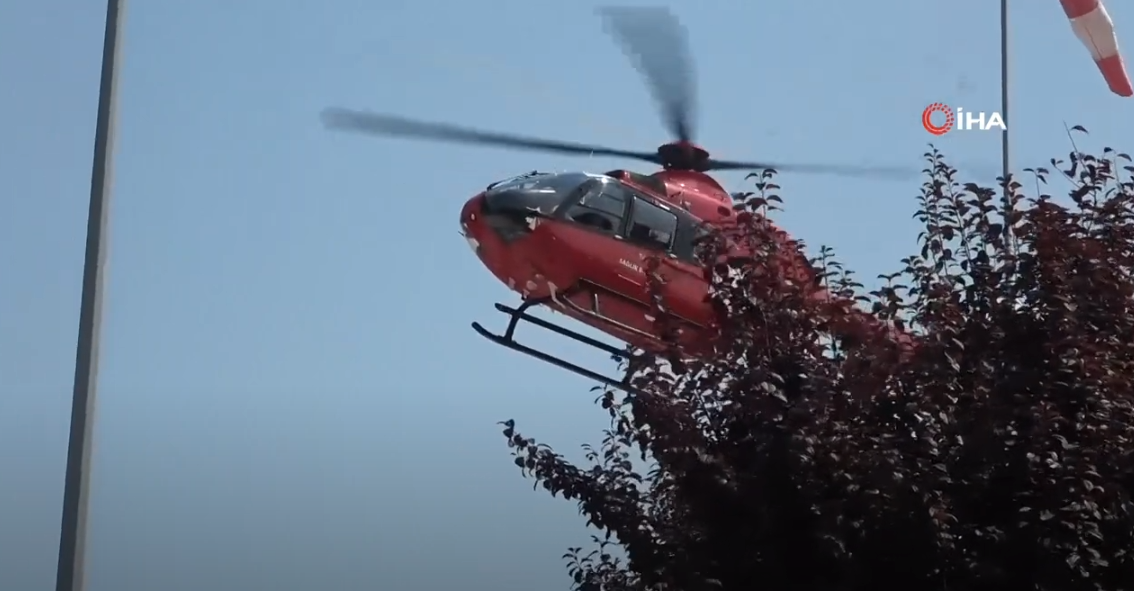 HAVA AMBULANSI 4 AYLIK YİĞİT İÇİN HAVALANDI