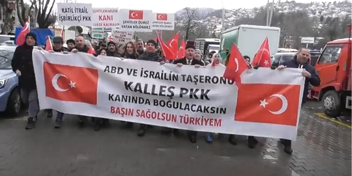 ZONGULDAK SOKAĞA DÖKÜLDÜ! HAİN TERÖR ÖRGÜTÜ KINANDI