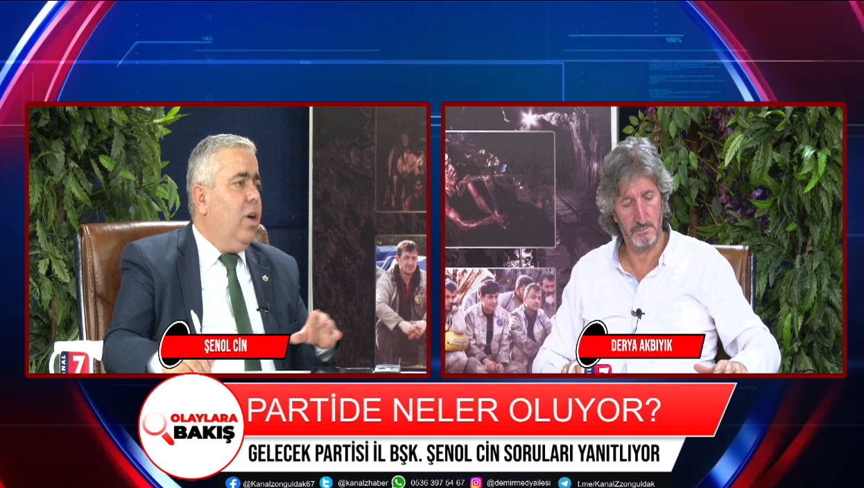 GELECEK PARTİSİ İL BAŞKANI ŞENOL CİN SORULARI YANITLADI