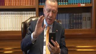 ERDOĞAN, MENİCA TEYZE'YE GEÇMİŞ OLSUN DEDİ