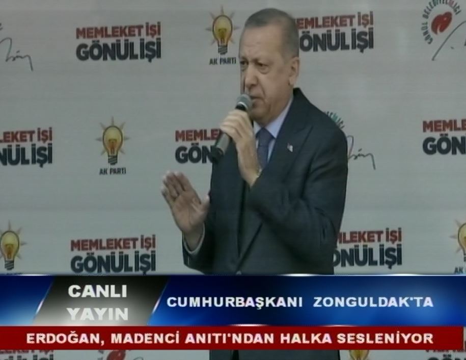 CUMHURBAŞKANI ERDOĞAN, MADENCİ ANITI'NDAN HALKA SESLENDİ