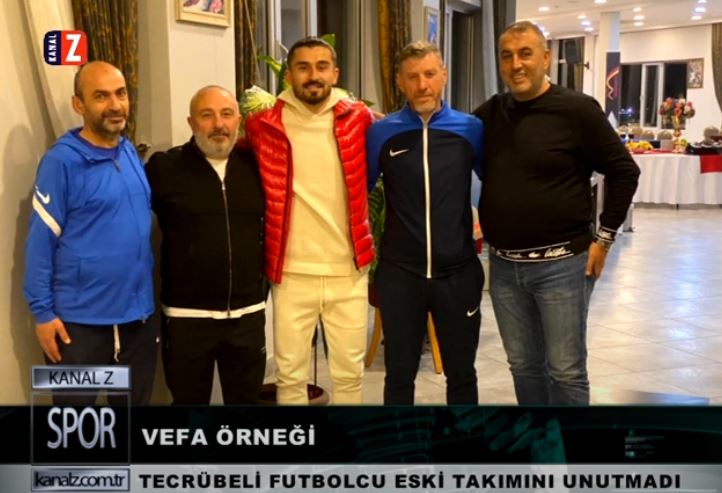 TECRÜBELİ FUTBOLCU ESKİ TAKIMINI UNUTMADI