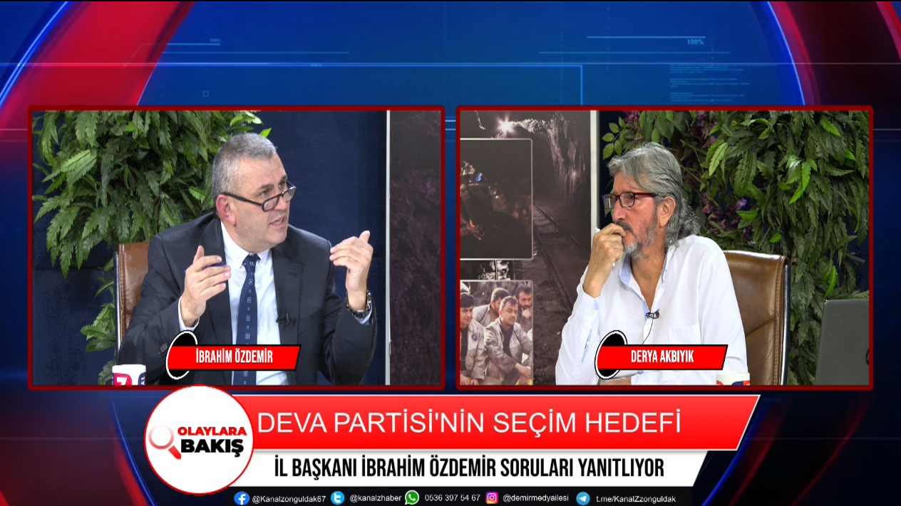 DEVA PARTİSİ İL BAŞKANI İBRAHİM ÖZDEMİR SORULARI YANITLADI