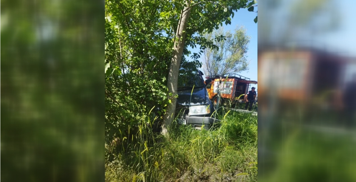 KAVAK AĞACINA ÇARPAN OTOMOBİLDEKİ BABA VE KIZI AĞIR YARALANDI