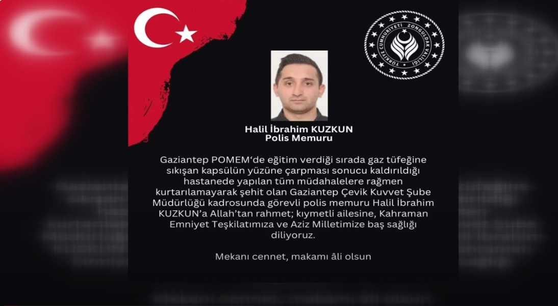 POLİS MEMURU HALİL İBRAHİM KUZGUN ŞEHİT OLDU