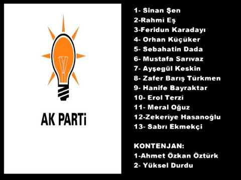 AK PARTİ'NİN KİLİMLİ LİSTESİ