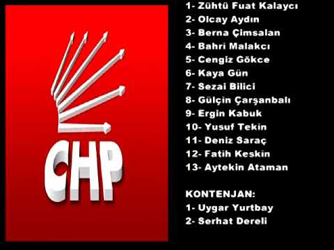 CHP'NİN ÇAYCUMA LİSTESİ