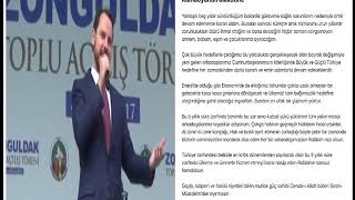 BAKAN ALBAYRAK İSTİFA ETTİ 