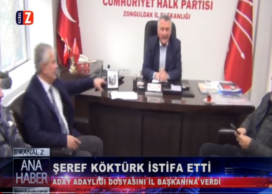 ŞEREF KÖKTÜRK İSTİFA ETTİ